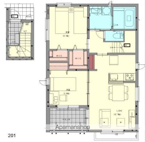 サンリビオンⅠ(2LDK/2階)の間取り写真