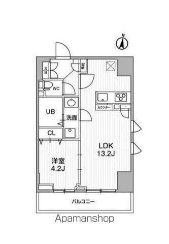 テラス森下(1LDK/6階)の間取り写真