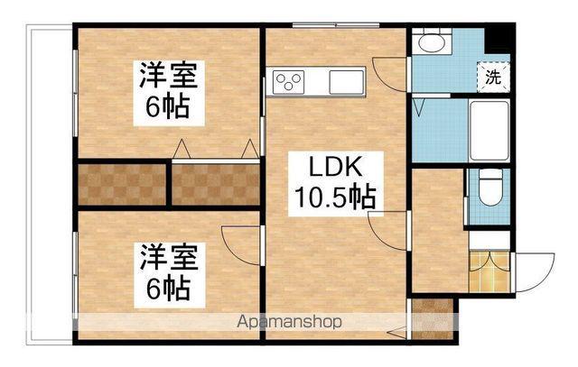 クラシック牡丹山(2LDK/4階)の間取り写真