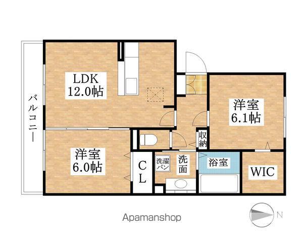AQUA(2LDK/1階)の間取り写真