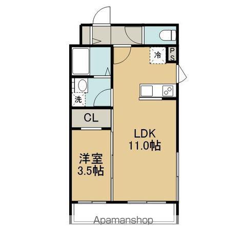 LIFE LINE 38(1LDK/5階)の間取り写真