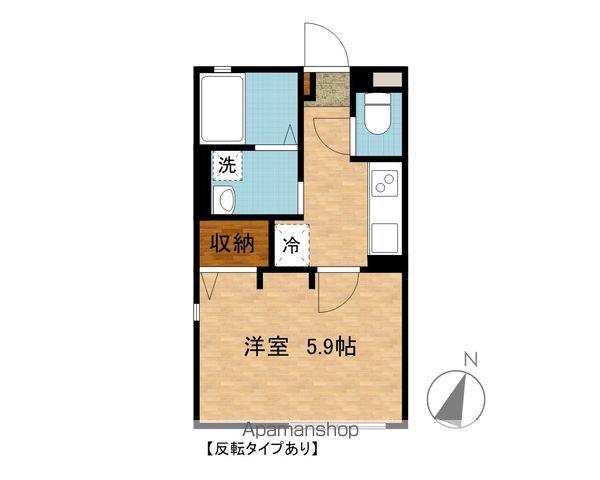 アーバン・フォレスタ A(1K/1階)の間取り写真