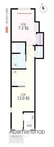 QUIET CRAB HOUSE TOGETHER新子安(1LDK/3階)の間取り写真