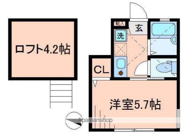 バーミープレイス阿佐ヶ谷Ⅱ(1K/1階)の間取り写真