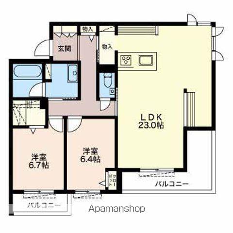 AILE(2SLDK/3階)の間取り写真