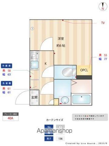 FLORESTA中野(1K/4階)の間取り写真