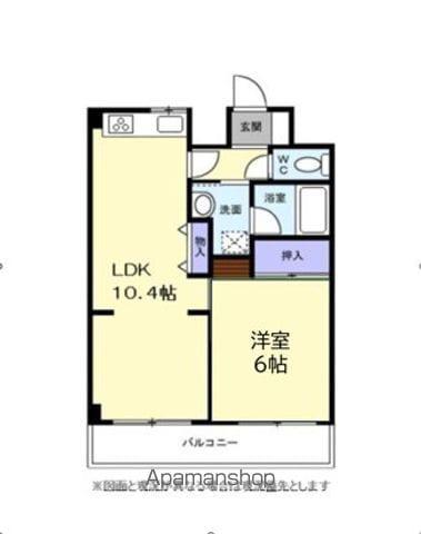 関内フレックスビル(1LDK/9階)の間取り写真