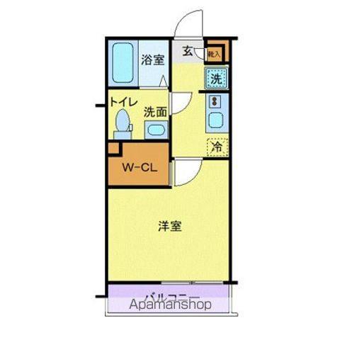 ラフィーナー松戸(1K/3階)の間取り写真