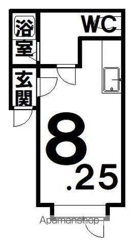 コーポフレンド(ワンルーム/2階)の間取り写真