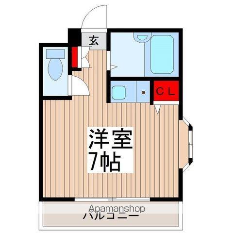 ファインビレッジ白鷺(ワンルーム/3階)の間取り写真