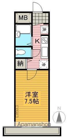 星第一コーポ(1K/2階)の間取り写真