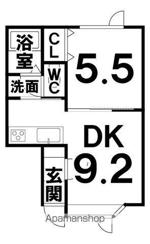 スペース185(1LDK/2階)の間取り写真