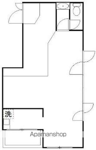 ピア秋川(ワンルーム/2階)の間取り写真