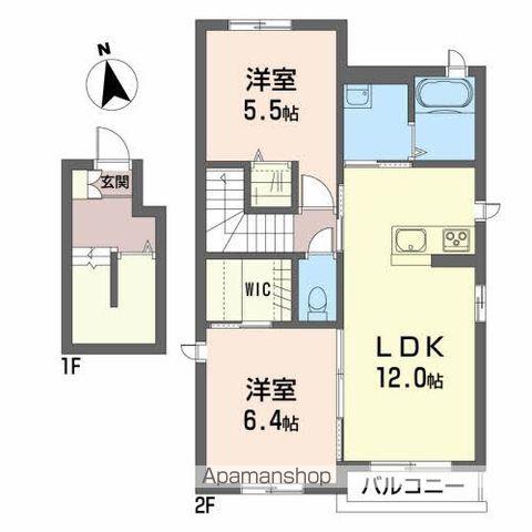 コート・ミューゼ(2LDK/2階)の間取り写真