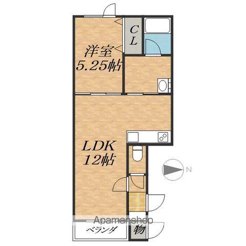 TIAD(1LDK/3階)の間取り写真