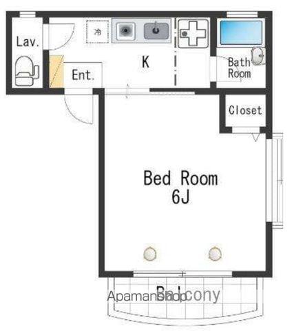 セレナ目白(1K/3階)の間取り写真