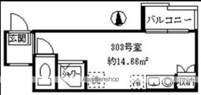 ソフィア鷺宮Ⅱ(ワンルーム/3階)の間取り写真