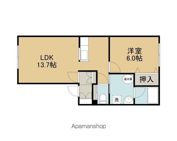 ビオラ2007(1LDK/2階)の間取り写真