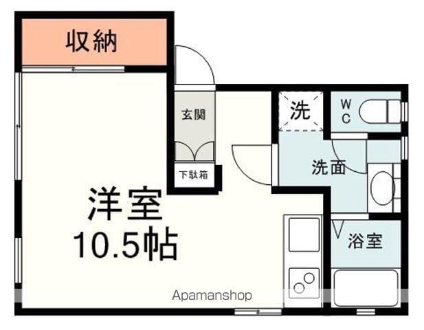 ノーベルふじみ(ワンルーム/1階)の間取り写真