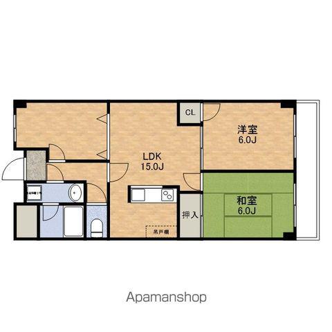 一富マンション1(3LDK/1階)の間取り写真