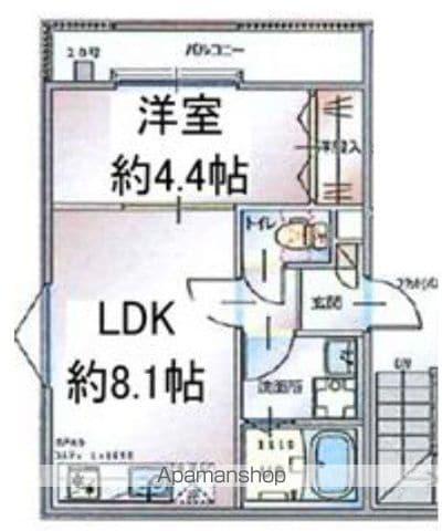 リーヴェル新小岩プレミオ(1LDK/2階)の間取り写真