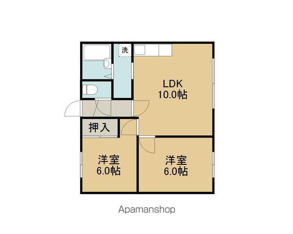 パレスサンローラン(2LDK/1階)の間取り写真