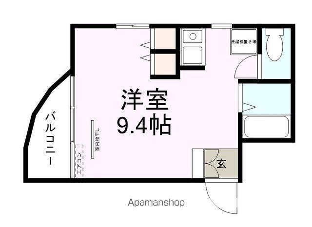 こめ吉ビル(ワンルーム/3階)の間取り写真