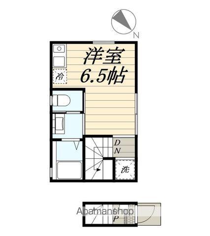 ベレガンス八千代台Ⅱ(ワンルーム/2階)の間取り写真