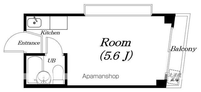 コートハイムMURAJI(ワンルーム/2階)の間取り写真