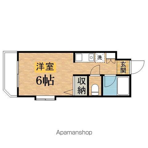 セゾン伊藤(ワンルーム/3階)の間取り写真