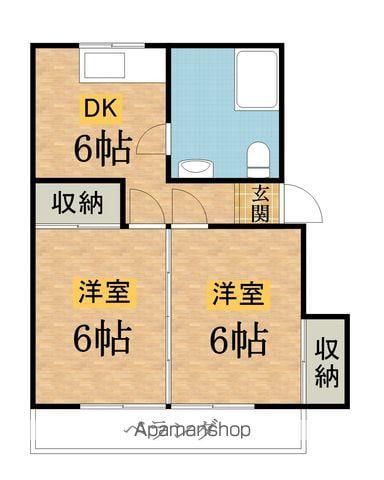 第一池田マンション(2DK/5階)の間取り写真