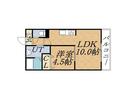 JP NOIE 円山表参道(1LDK/5階)の間取り写真
