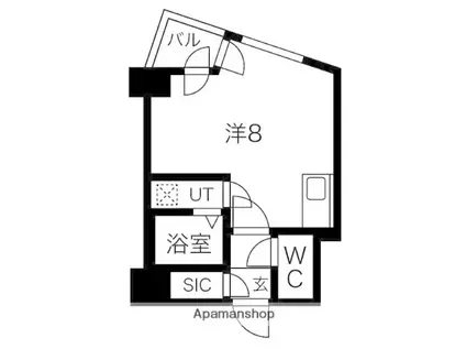 プライムパーク円山公園(ワンルーム/3階)の間取り写真