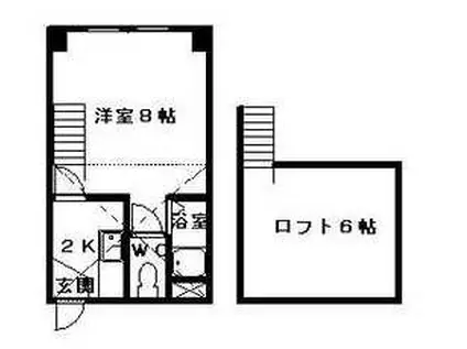 ノースピア23(1K/4階)の間取り写真