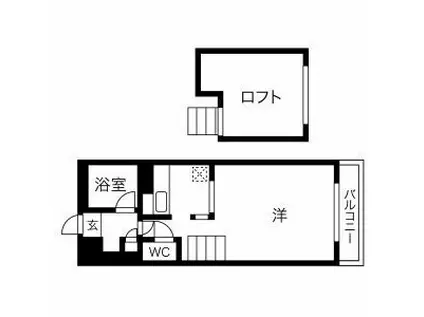 第7AMS円山(1SDK/4階)の間取り写真