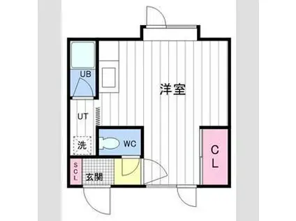 SRビルレストパレス(ワンルーム/2階)の間取り写真