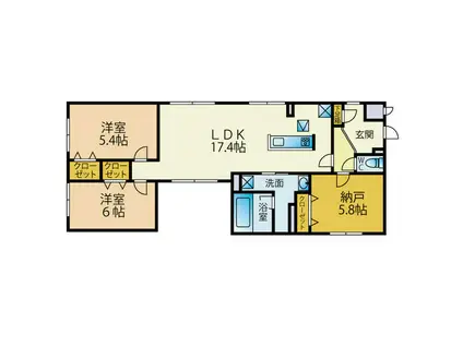 LU PIONIA(3LDK/2階)の間取り写真