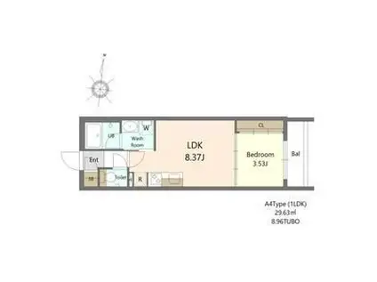 1213内覧会開催SーRESIDENCE医大南ALTIER(1LDK/1階)の間取り写真