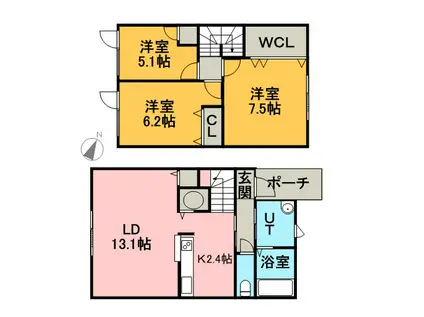 シャーメゾンフェルム(3LDK)の間取り写真