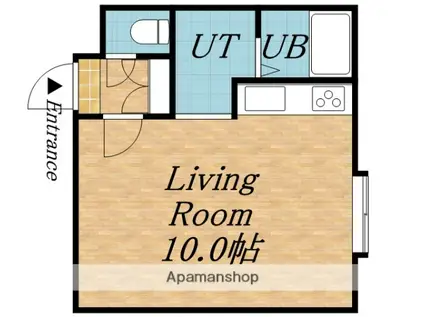 グリュスゴット南郷(ワンルーム/3階)の間取り写真