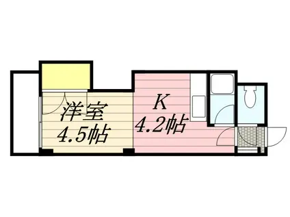 グランドール菊水(1DK/2階)の間取り写真