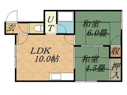 HISAME(2LDK/2階)の間取り写真