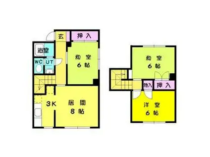 リバーサイド柳瀬(3LDK)の間取り写真