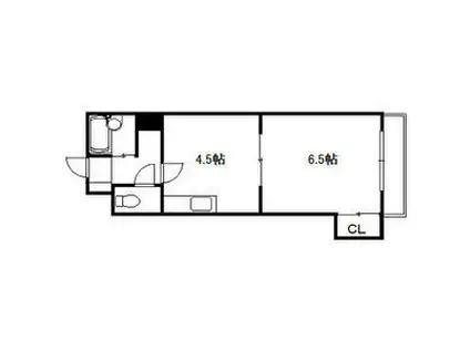 103松井ビル(1DK/3階)の間取り写真