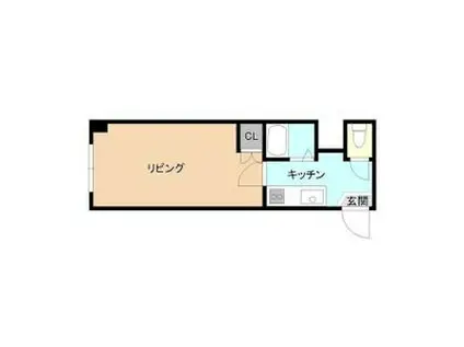 サンライン白石駅(1K/1階)の間取り写真