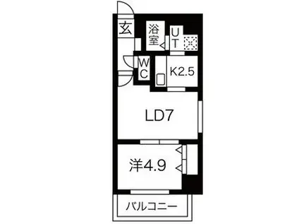 J・STAR HONGOU(1DK/5階)の間取り写真