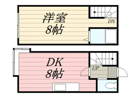 シングルコート新札幌(1LDK/2階)の間取り写真