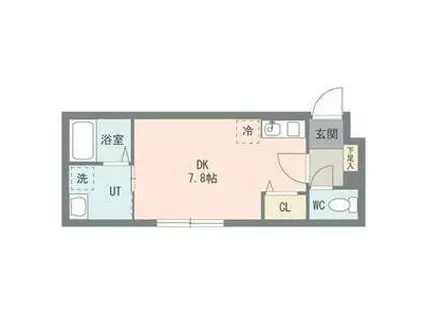 COFFRET東札幌23(ワンルーム/2階)の間取り写真