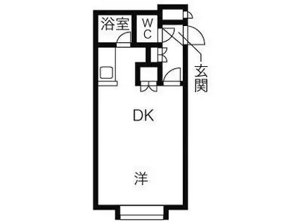 ウィスタリア元町(1LDK/3階)の間取り写真