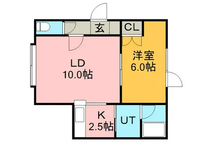 ブリーズハウス(1LDK/3階)の間取り写真